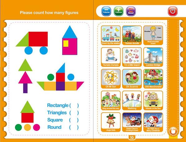 Musical Learning Study Book With Numbers Letters