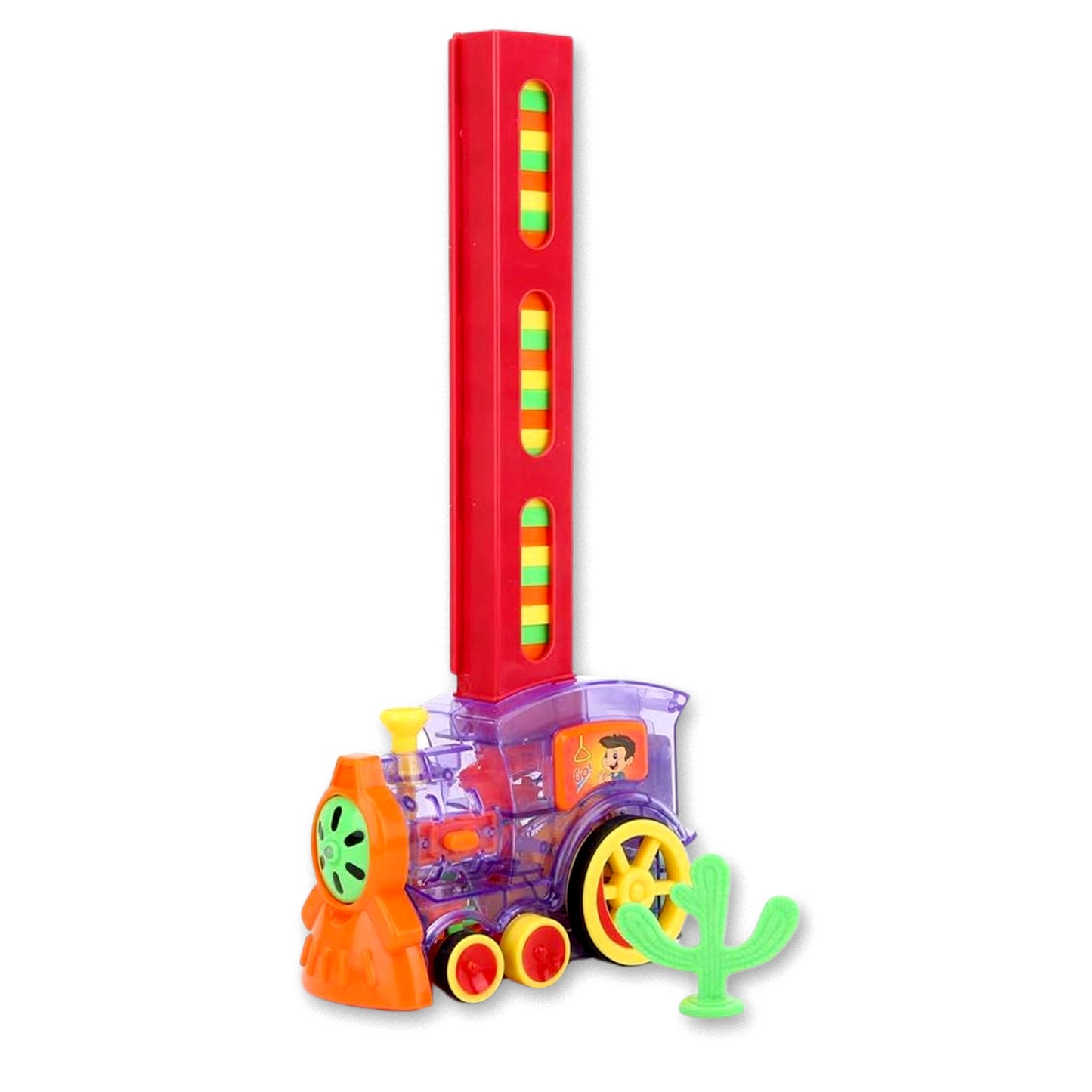 Play Game Transparent Funny Train Engine With Blocks Set 60 Blocks Toy With Music And Lights Automatic Blocks Toy Train Set For Kids ( Batteries Not Included)