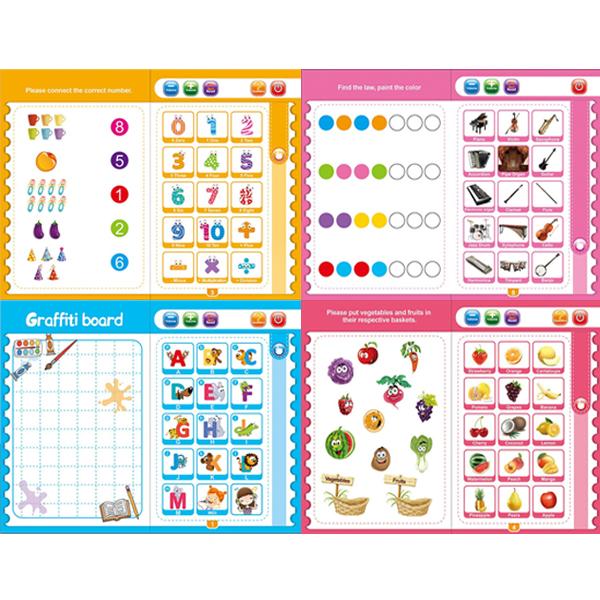 Musical Learning Study Book With Numbers Letters