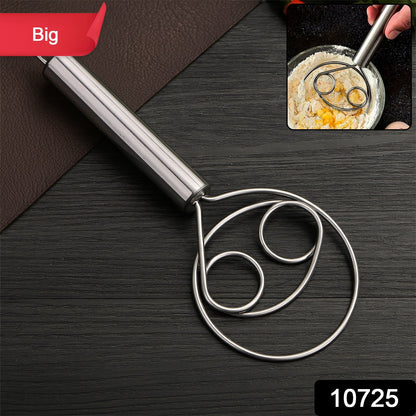 Stainless Steel Danish Dough Whisk - (1 Pc  Big)